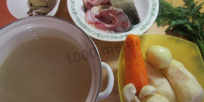 Рецепт ухи из речной рыбы