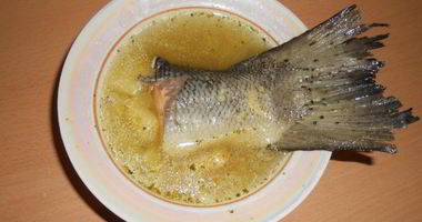 Рецепт Ухи из семги с пшеном