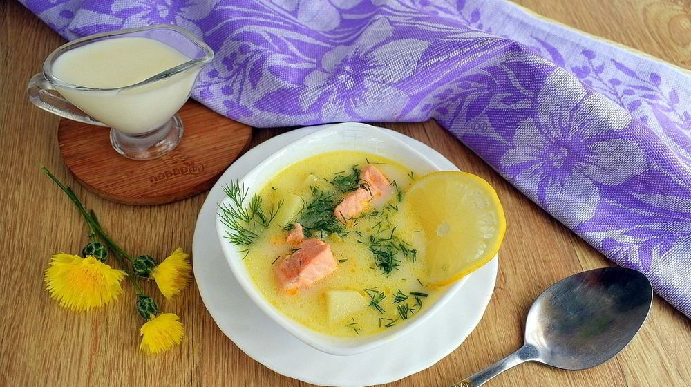 Как приготовить уху по-фински со сливками с лососем