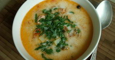 Рецепт Ухи по-фински со сливками