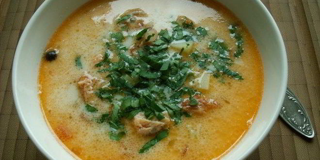 Рецепт ухи по-фински со сливками