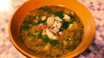 Рецепт Ухи с картофелем на курином бульоне