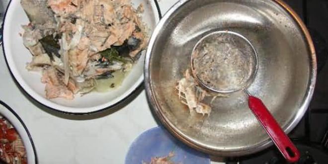 Рецепт ухи с раками и икрой