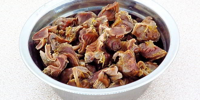 Рецепт блинчиков с куриными желудками и рисом