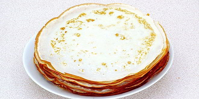 Рецепт блинчиков с куриными желудками и рисом