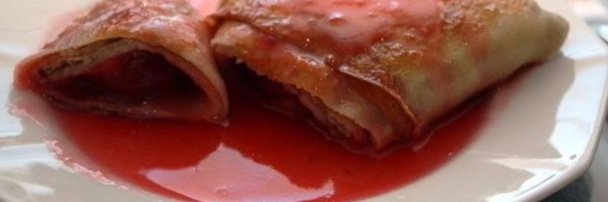 Рецепт Блинчиков со сливами