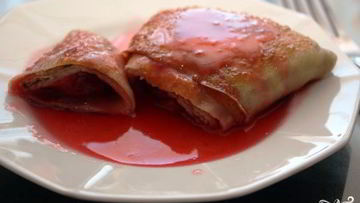 Рецепт Блинчиков со сливами