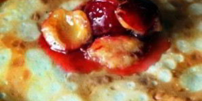 Рецепт блинчиков со сливами