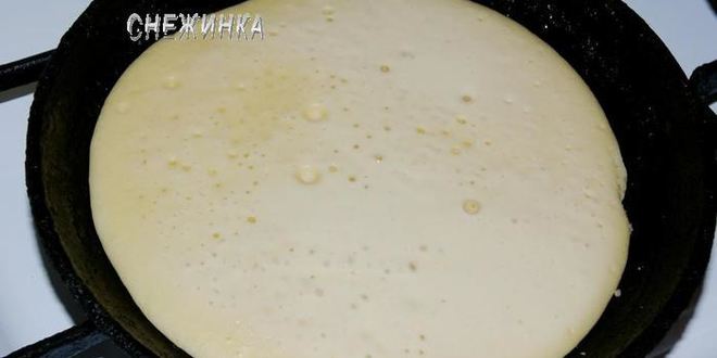 Рецепт блинов-пышек на ряженке