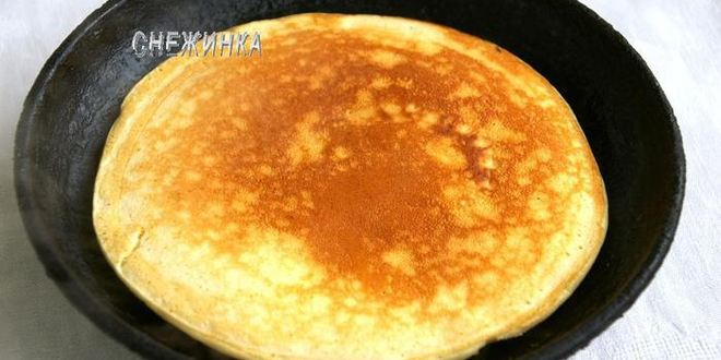 Рецепт блинов-пышек на ряженке