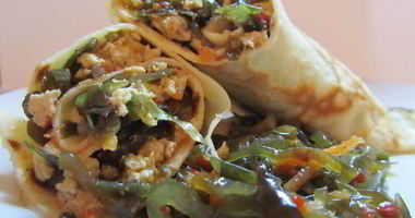 Рецепт Блинов с мясом и морской капустой