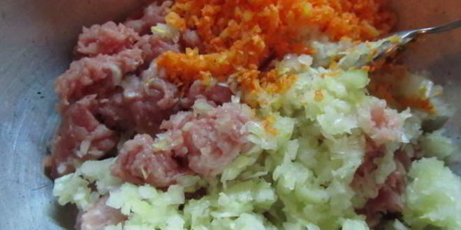 Рецепт блинов с мясом и морской капустой