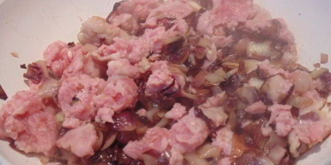 Рецепт гречневых блинов с начинкой из цикория и фарша