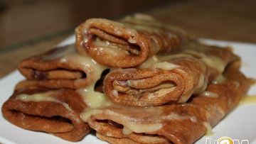 Рецепт Шоколадных блинов с апельсиновым маслом