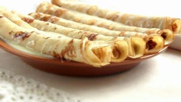 Рецепт Тонких блинчиков на молоке ореховые