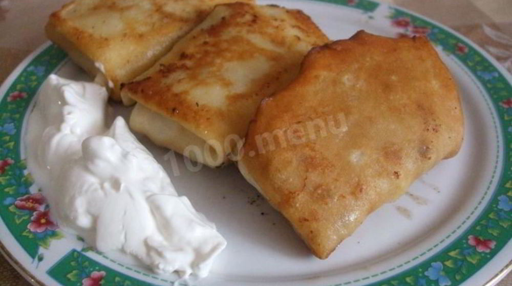 Как приготовить тонкие блины с начинкой