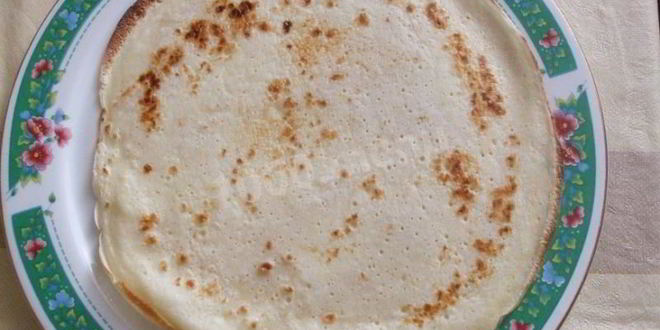 Рецепт тонких блинов с начинкой