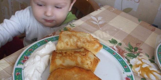 Рецепт тонких блинов с начинкой