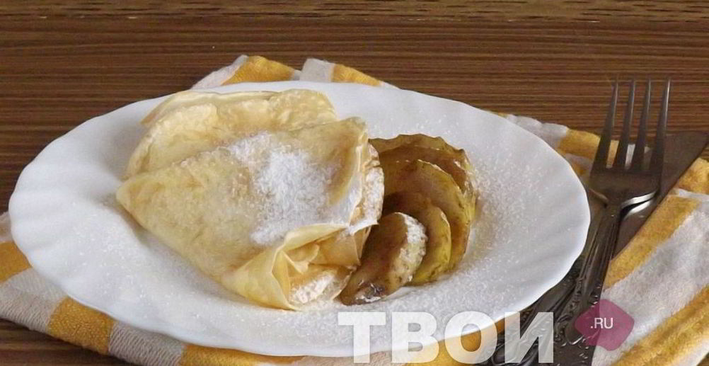 Рецепт блинчики со сливами