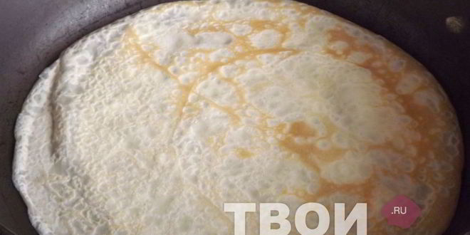 Рецепт тонких французских блинчиков