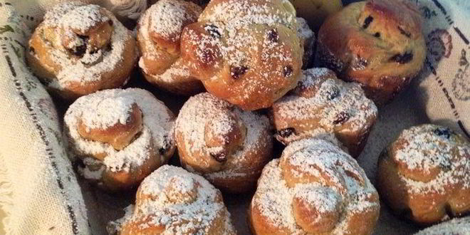 Рецепт ароматных булочек с изюмом