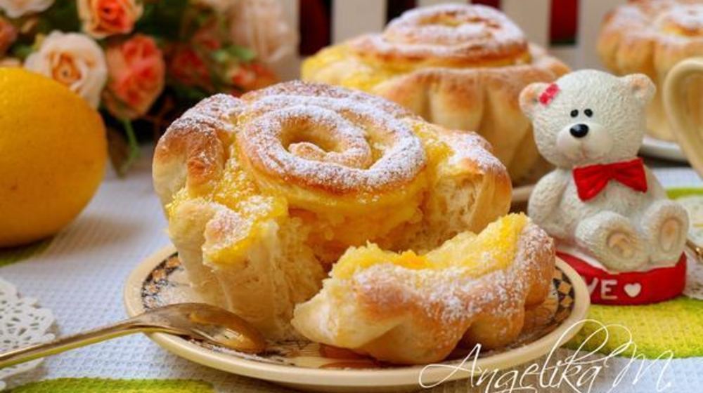Как приготовить булочки с лимонной начинкой