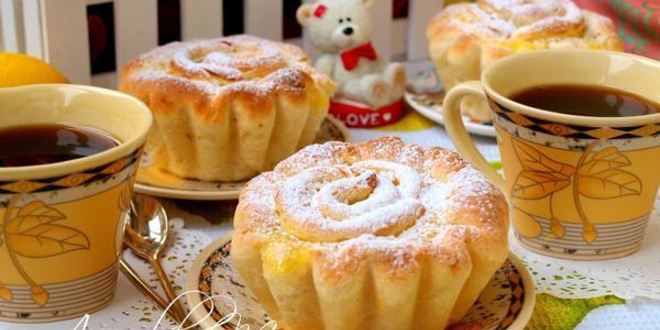 Рецепт булочек с лимонной начинкой
