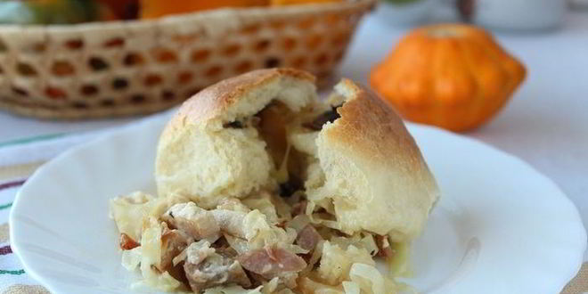 Рецепт булочек с начинкой на подушке