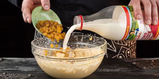 Рецепт сливочных булочек с изюмом