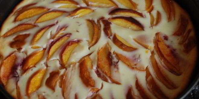 Рецепт чизкейка персики в облаках