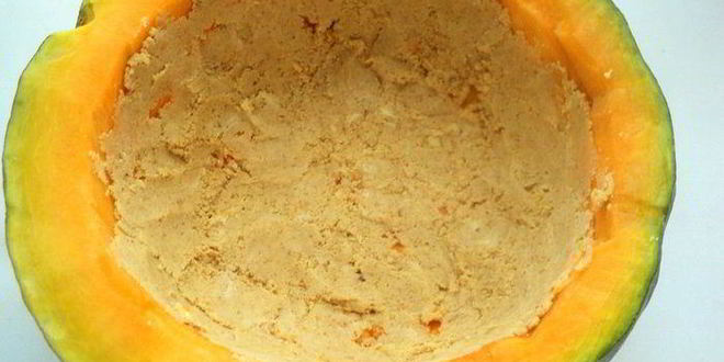 Рецепт чизкейка в тыкве паутинка