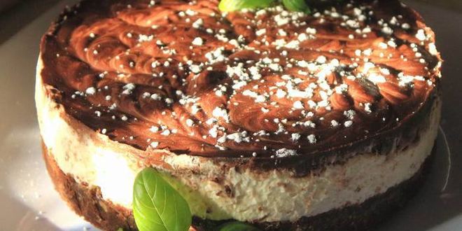 Рецепт легкого холодного чизкейка шоколадушки