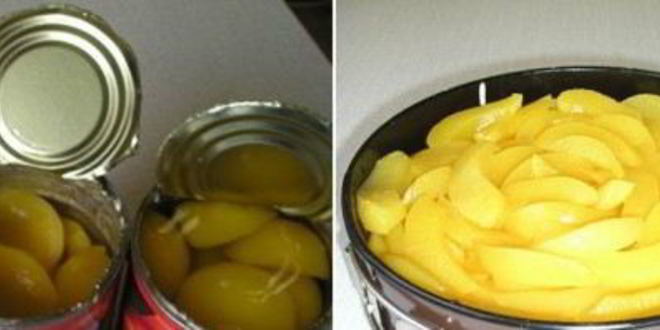 Рецепт персикового чизкейка без выпечки