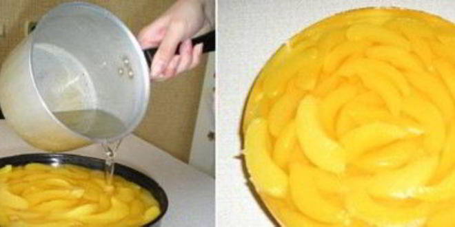 Рецепт персикового чизкейка без выпечки