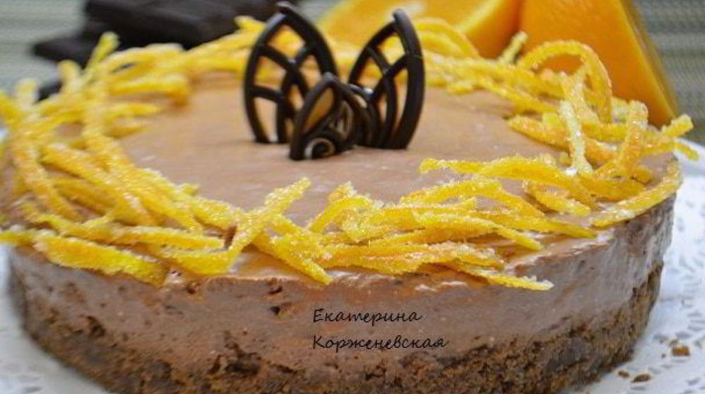 Как приготовить шоколадно-апельсиновый чизкейк