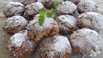 Рецепт Гречневых кексов с бананом и курагой