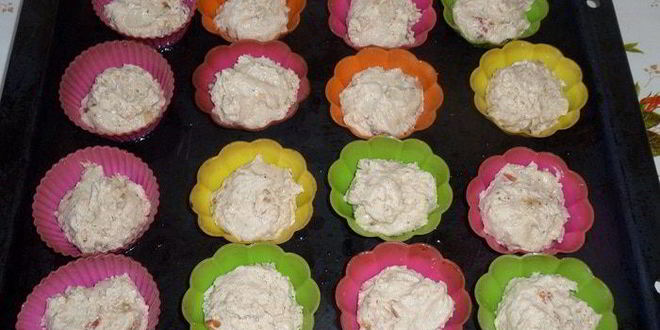 Рецепт гречневых кексов с бананом и курагой