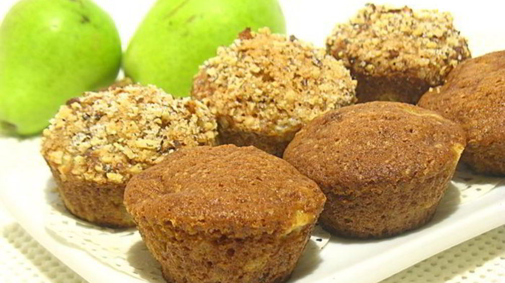 Как приготовить грушевые кексы с шоколадом