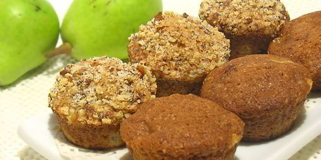 Рецепт грушевых кексов с шоколадом