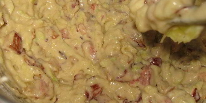 Рецепт кабачковых кексов с луком и беконом