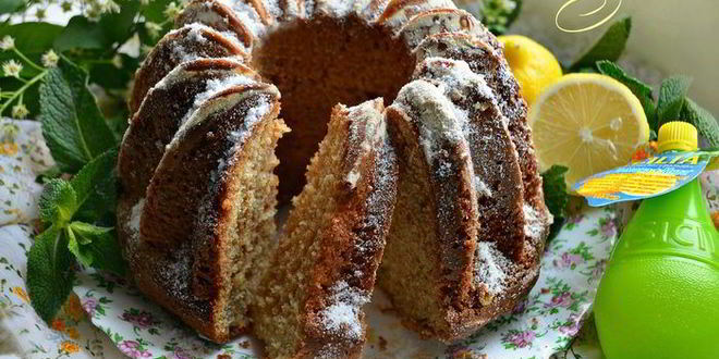 Рецепт кекса с ароматом лимона и мяты