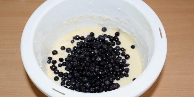 Рецепт кекса с черникой