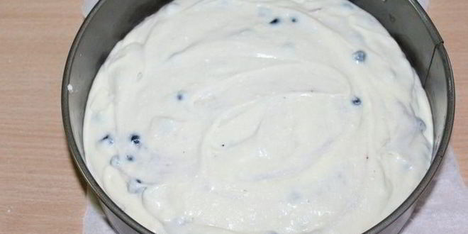 Рецепт кекса с черникой