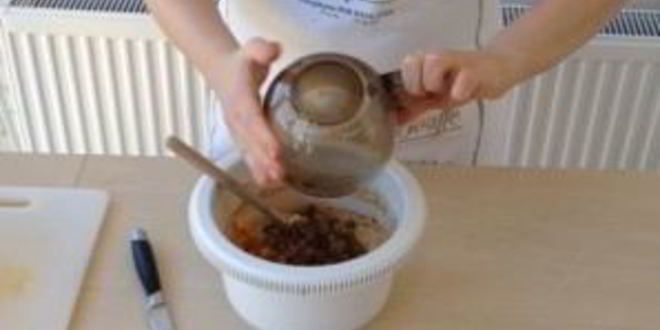 Рецепт кекса с орехами и сухофруктами