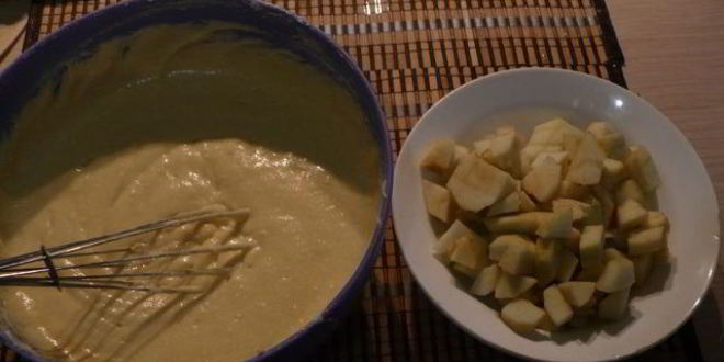 Рецепт кекса с яблоками
