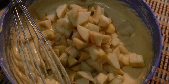 Рецепт кекса с яблоками