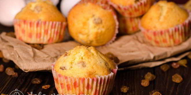 Рецепт кексов с изюмом