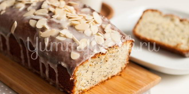 Рецепт лимонного кекса с маком