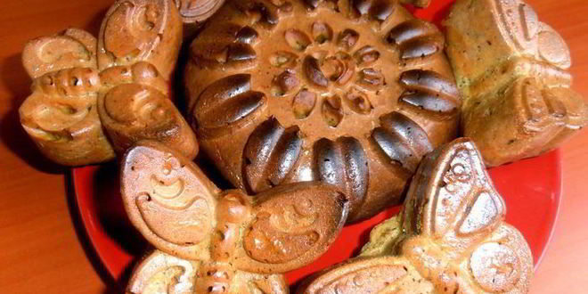 Рецепт макова-цитрусовых кексы бабочки прилетели