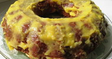 Рецепт Нежного кекса с яблоками и лимонным заварным кремом